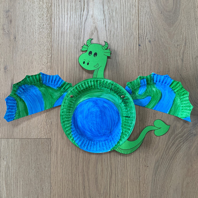 Paper Plate Flying Dragon