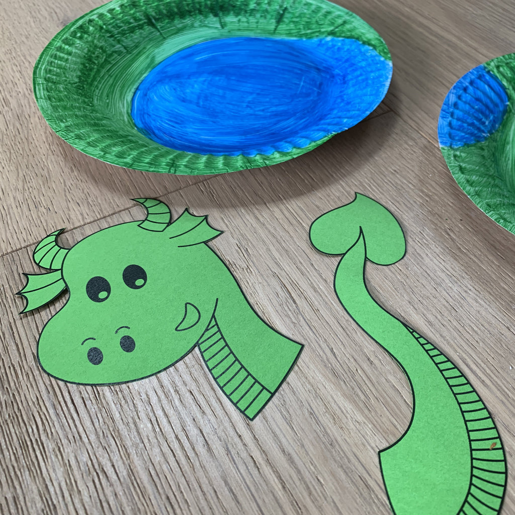 Paper Plate Dragon Printable Inspire Book Box